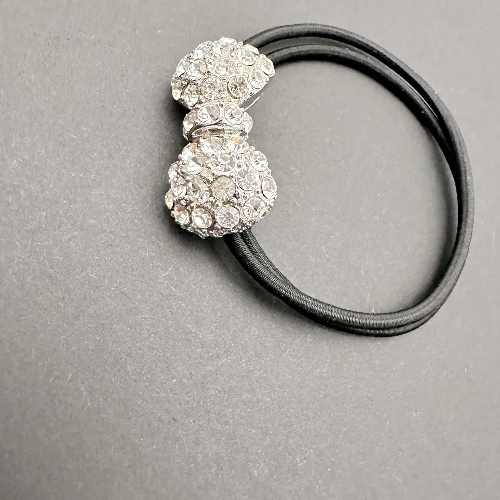 Crystal Bow Hair Tie Band NWOT - Picture 3 of 5